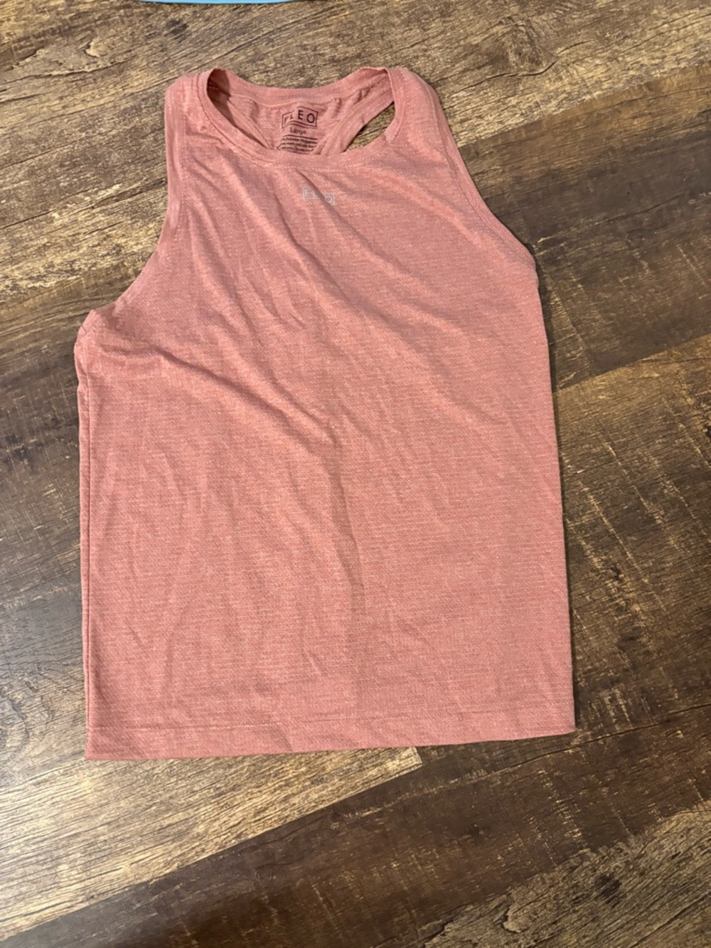 Evereve Soft Mauve Heathered Racerback Tank